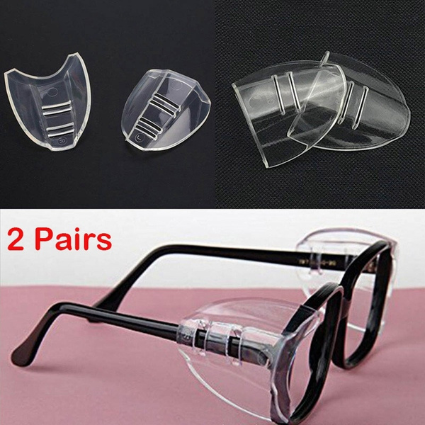 2PCS Protective Covers For Myopic Glasses Goggles Side Shields Flap Side PipG9 