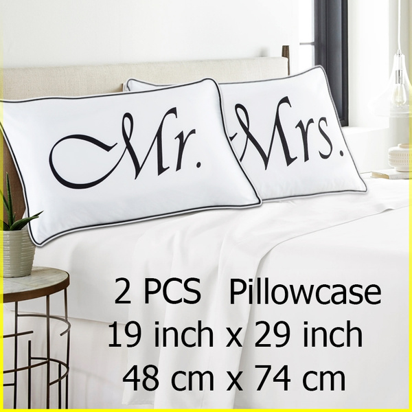 mr mrs pillowcases