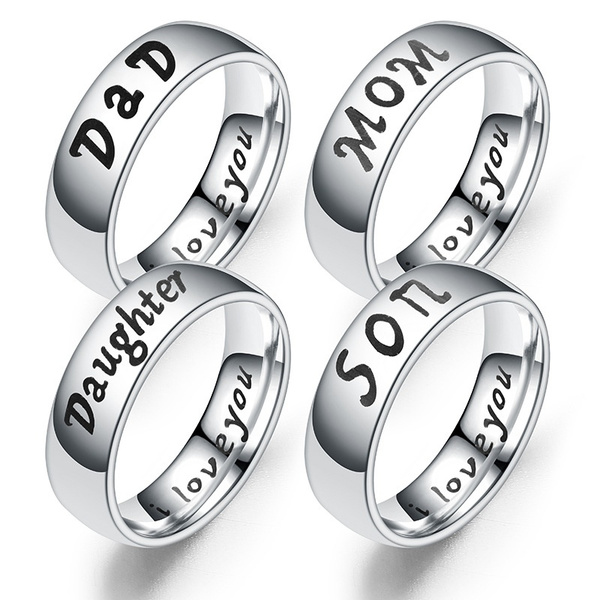 Gift for dad mom dad ring Heavy mom dad ring Dad ring Mom ring Mothers day special Fathers day special Gift for mom Signet ring