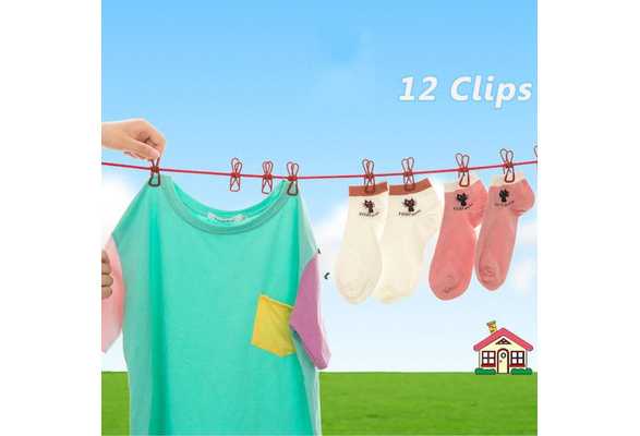 Outdoor travel clothesline laundry non-slip washing clothes line rope solidPRUK