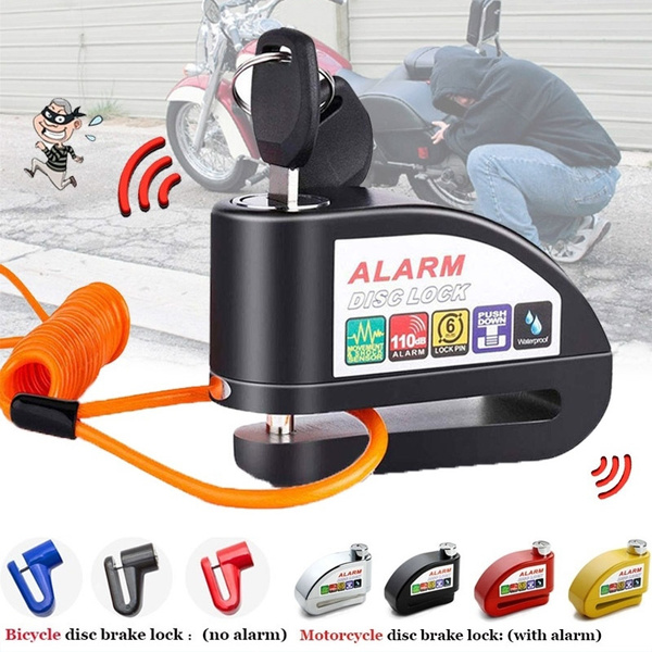 motorcycle wheel lock alarm