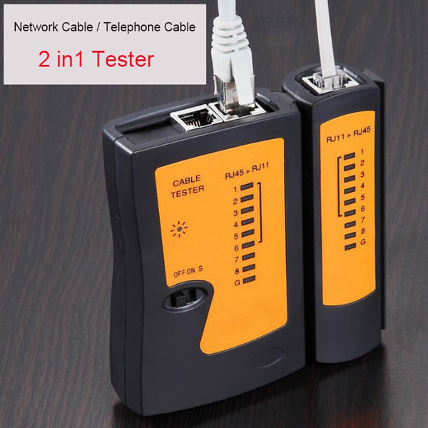 Professional Networking Testing RJ45 RJ11 CAT5 UTP LAN Cable Network Tester Tool 