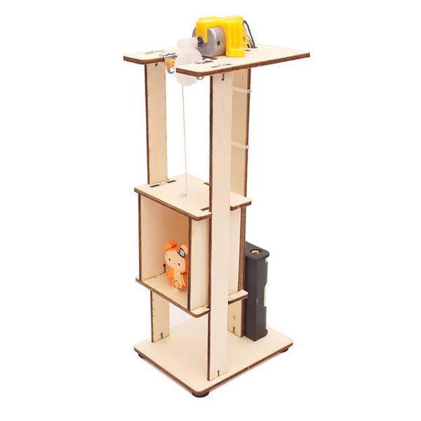 Milageto DIY Elevator Toy - Science Experiment Building Kit For Kids Teens