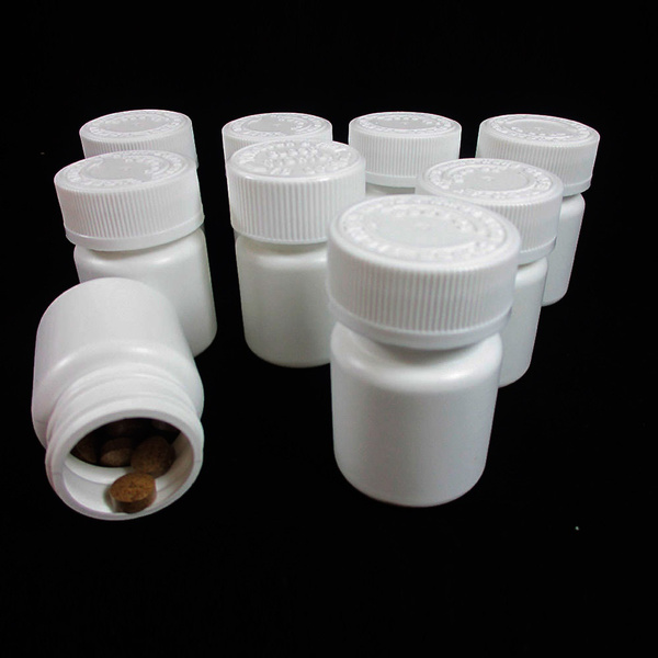 50 Clear Plastic Pill Bottles Medicine Container Vitamin Capsule