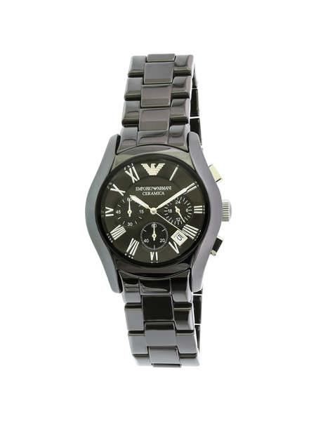 Emporio Armani Men's Ceramica AR1400 Black Ceramic Japanese Quartz