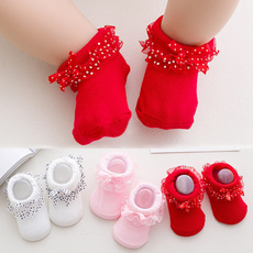 0-12month Newborn Toddler Baby Socks Lace Bow Kids Baby Socks