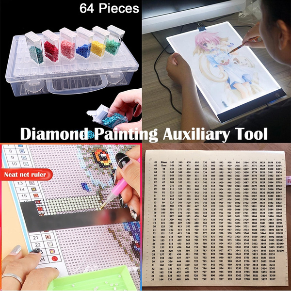 Diamond Painting Auxiliary Tool Box and LED Light Box Board and Diamond