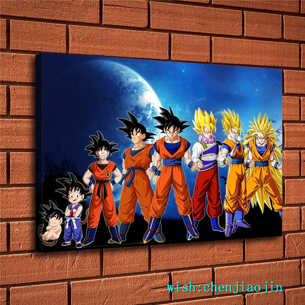 No Frame, Rolled Up Canvas)Dragon Ball Goku Home Decor HD Print Painting on  Canvas | Wish
