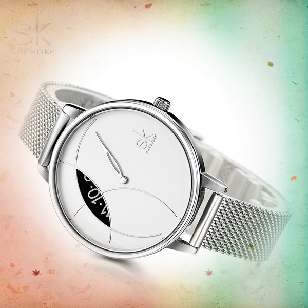 Orologio Da Donna Al Quarzo Di Lusso Nero Argento Orologio Da Donna in  Acciaio Inossidabile Moda Orologi Femminili Montre Femme | Wish