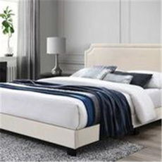 Beige, bedroom, Home & Living, queenbed