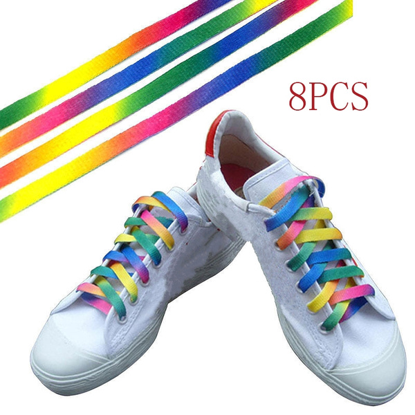 rainbow colour shoes