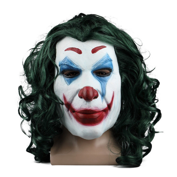 2019 Joker Mask Cosplay Movie Horror Scary Smile Evil Clown Halloween ...