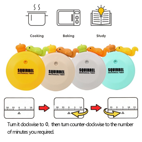 Mechanical Cooking Kitchen Timer with Magnet Kitchen Gadgets