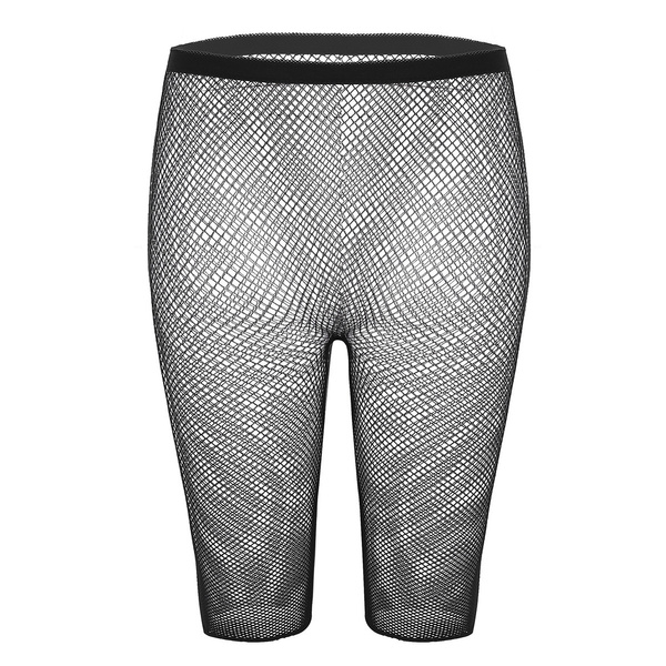 Women's Stretchy Fishnet Pantyhose See Through High Waisted Knee Length ...