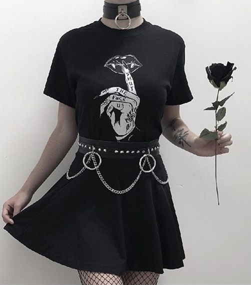 DanceeMangoos Women Alt Dress Emo Dress Harajuku Goth Punk, 60% OFF