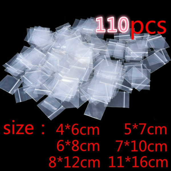 Mini Zip Lock Baggies Plastic Packaging Bags Small Plastic Zipper Bag  Ziplock Bag (Size: 4*6cm 5*7cm 6*8cm 7*10cm 8*12cm 11*16cm, Color:  Transparent)