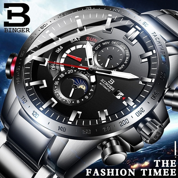 BINGER Watch Men Watch Mechanical Watch Fashion Sports Waterproof