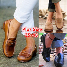 casual shoes, Flats, softbottom, leather shoes