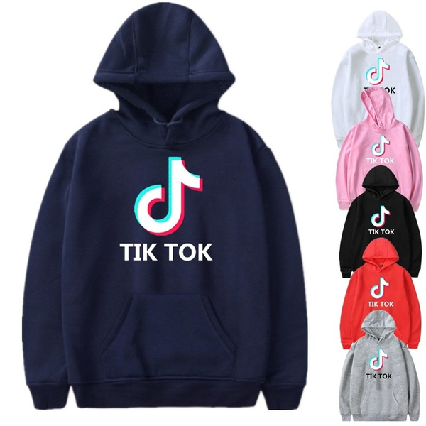 TIK TOK Logo Printing Men s Casual Sports Sweater Fashion Hoodie