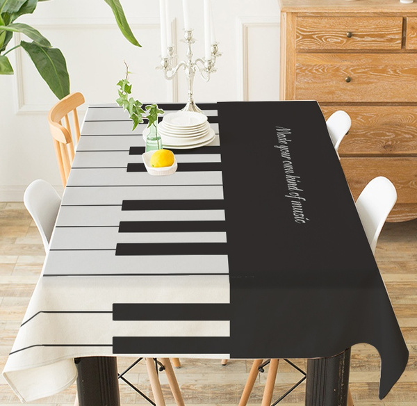 piano keyboard table runner