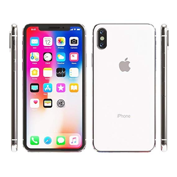 Refurbished Apple iPhone X - 64GB - Silver - GSM Unlocked AT&T / T 