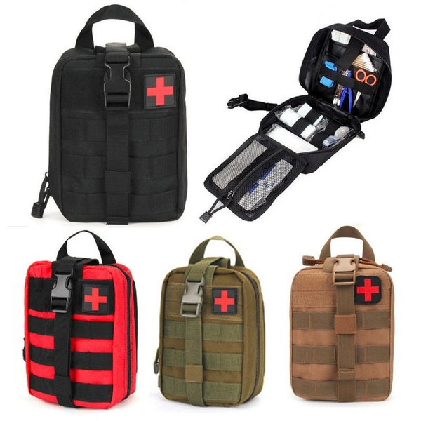 Tactical First Aid Kit Bag MOLLE EMT Rip-Away Medical Military Utility ...