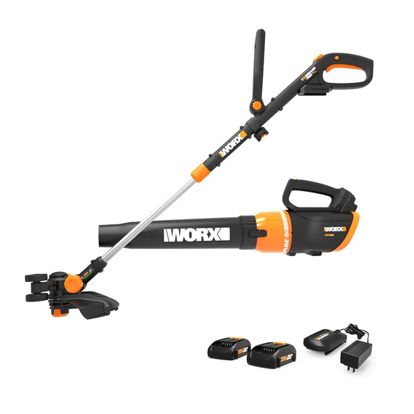 Worx WG954.1 20V GT Revolution 4.0 AH String Trimmer and Turbine