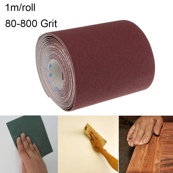 Tear 4" Wide 80-800 Grit  Sandpaper Emery Cloth Roll Grinding Polishing Tools 
