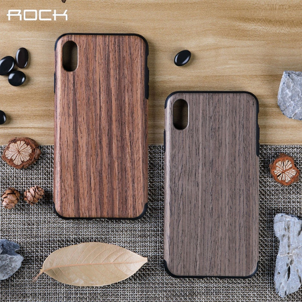Rock Brand Case for iPhone XR Natural Wood Cover Wood Grain+TPU Case for iPhone XS Max Wooden Case Lightweight | Wish