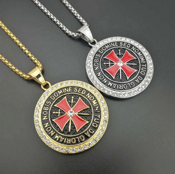 FaithHeart Knights Templar Seal Necklace Christ Fellow-Soldiers Jewelry for  Men - Walmart.com
