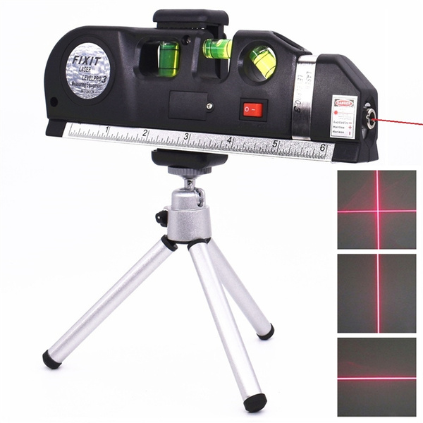 Multipurpose Laser Level laser measure Line 8ft+ Measure Tape Ruler