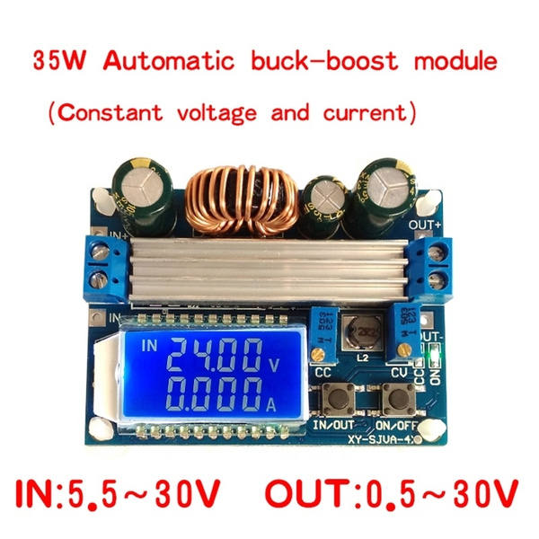 30V 4A LCD Constant Adjustable Automatic Step-Up Down Power Supply Module #a 