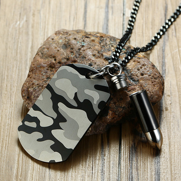 camo dog tag