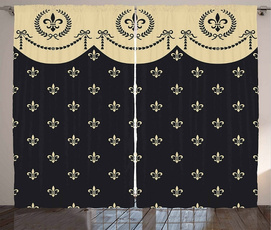 Charcoal, Ivory, Shower Curtains, customshowercurtain