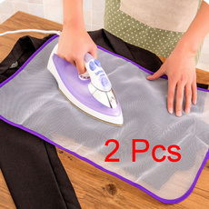 2Pcs 40x60cm High Temperature Resistance Ironing Scorch Heat Insulation Pad Mat Household Protective Mesh Cloth Cover