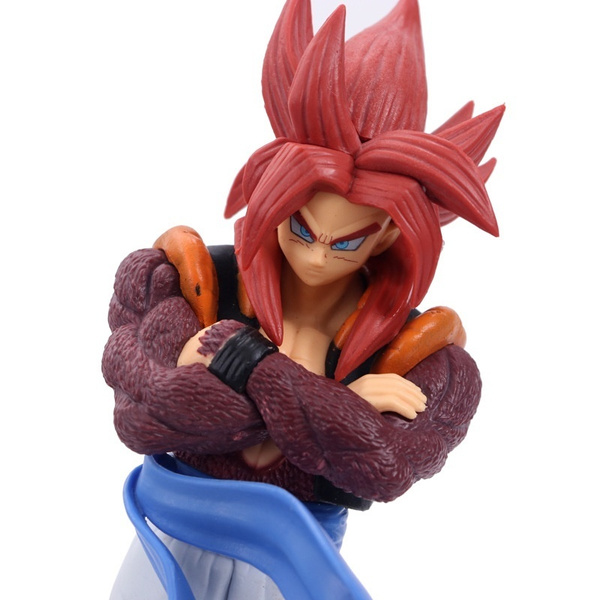 Dragon Ball GT Gogeta Super Saiyan 4 Red Cosplay Wig