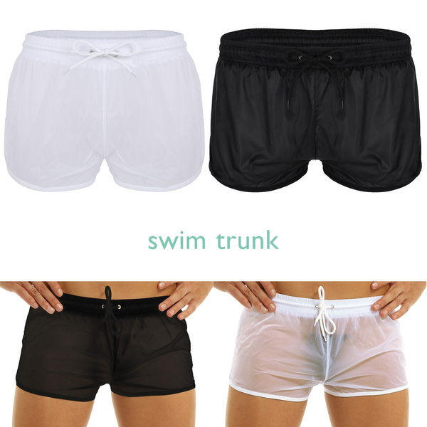 Men's Trunk White Shorts, Swimming Trunks, Board Shorts