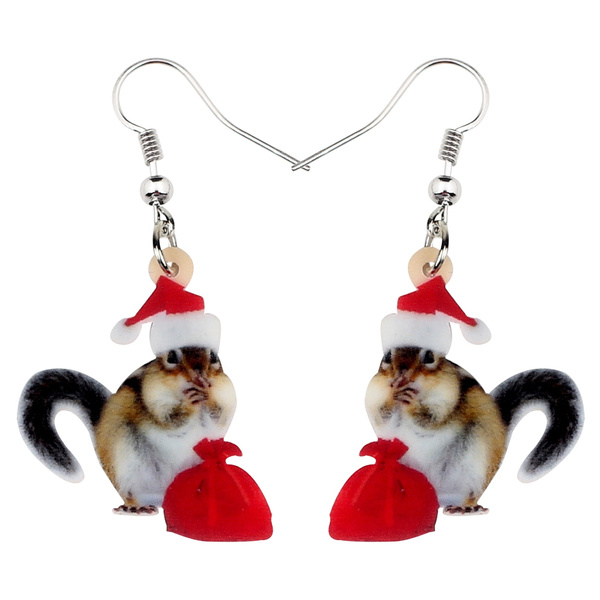 squirrel earrings