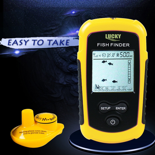 Lucky Fish Finder Portable Wireless Fishing Sonar for Shore