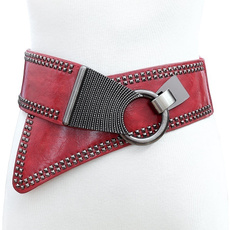 wide belt, elastic waist, elastic belt, Elastic