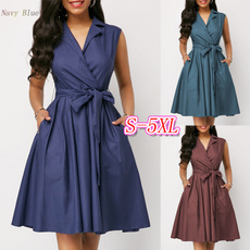 pleated dress, high waist, solidcolordres, highwaistdres