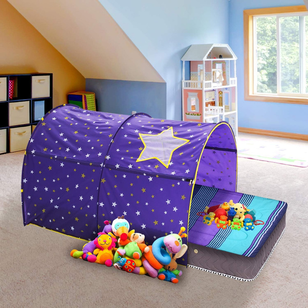 Starlight Bed Canopy Dream Kids Play Tents Playhouse Privacy Space Twin Sleeping 