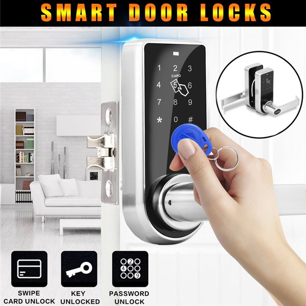 Electronic Code Digital Lock Smart Door Lock Touchscreen With 5/11 Key Tags Wish