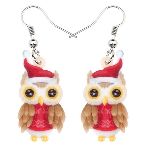 Snow Globe Earrings, Beautiful Winterland Earrings For Christmas, Winter  Fox Owl Scene Amazing Wood Jewelry - Yahoo Shopping