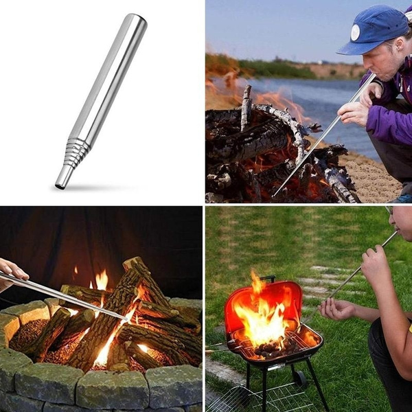 Outdoors Pocket Bellow Collapsible Fire Tools Camping Survival Blow Fire TS 