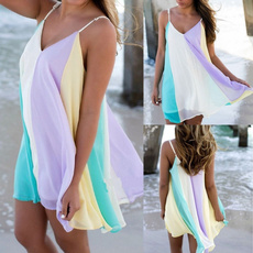 Summer, Plus Size, chiffon, contrastcolordre