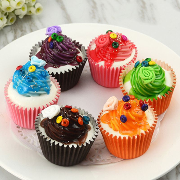 Realistic Artificial Fake Cake Cupcake Model Cup Display Photography Props  Craft