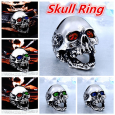Steel, men_rings, Jewelry, skull