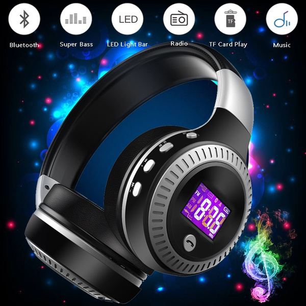 ZEALOT B19 Wireless Bluetooth Headphone LCD Display HiFi Bass