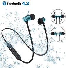 Wireless Bluetooth Earphones Sports Headphones with Microphone Noise Cancelling Stereo Headset Music In-Ear Earbuds for Mobile Phone